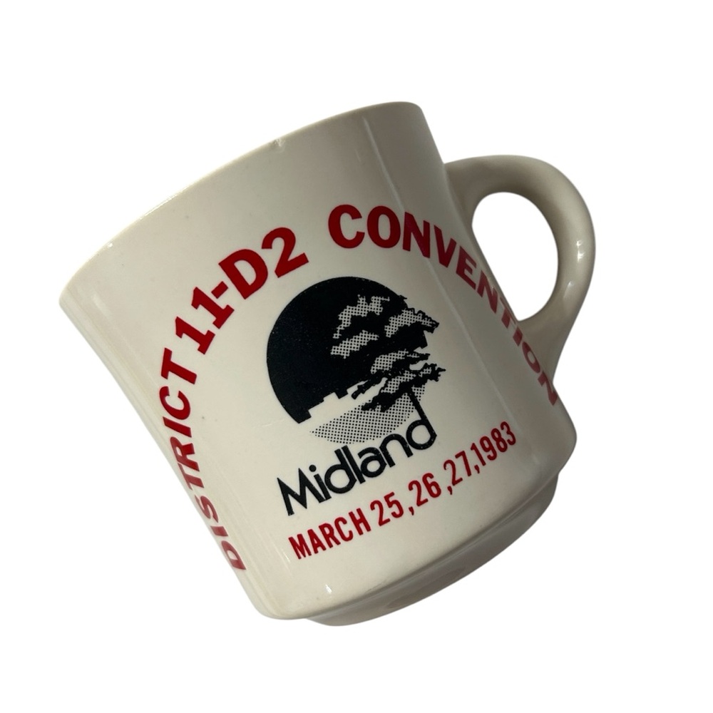 Lions Club Midland MI 1983 District 11-D2 Convention Coffee Mug Cup Vintage